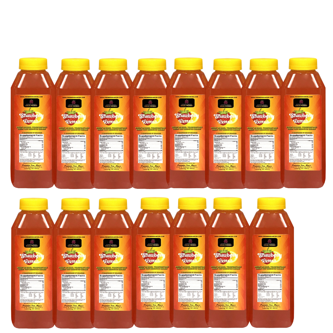 Strawberry Sea Moss Lemonade - 15 Bottles