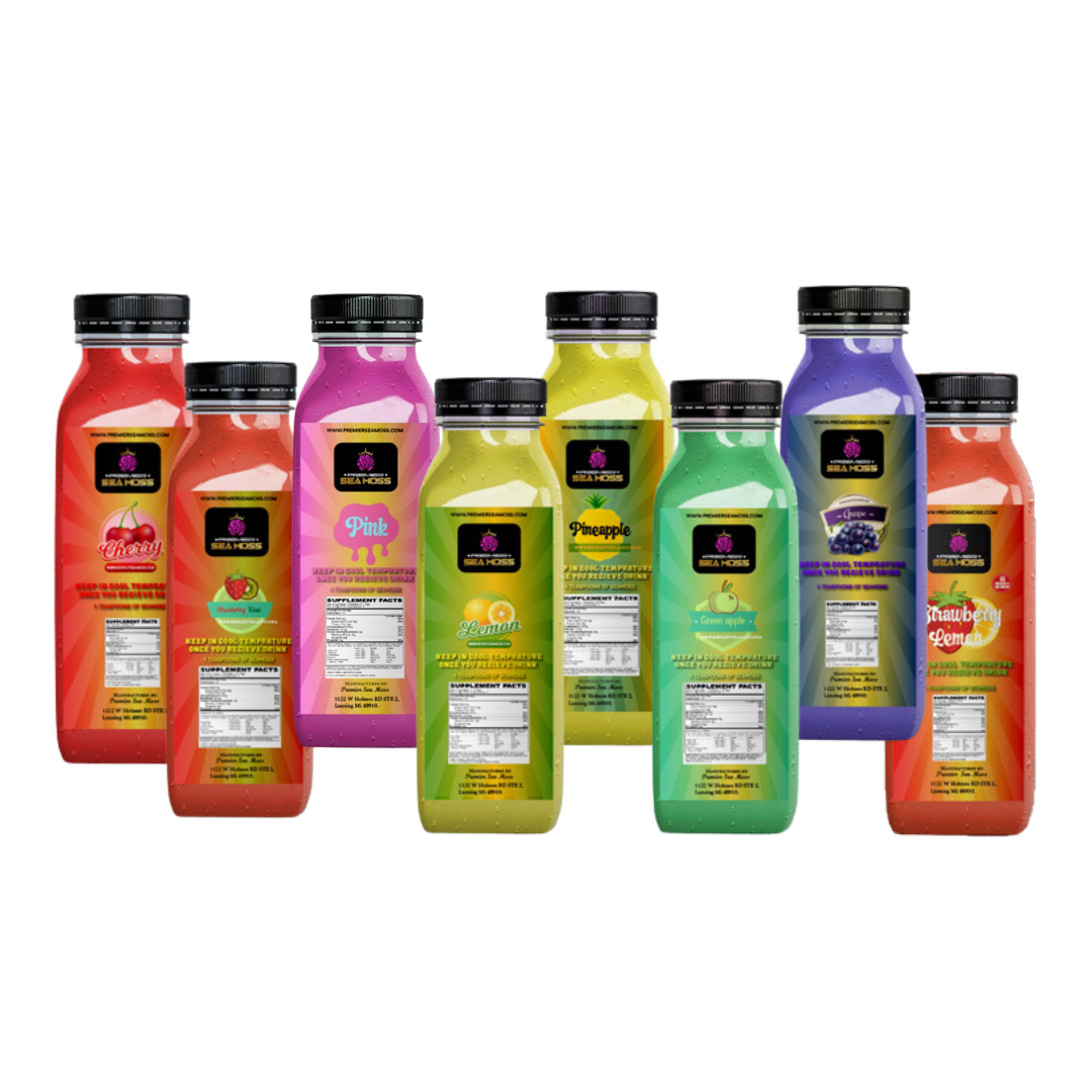 12 Sea Moss Lemonade Flavors Bundle